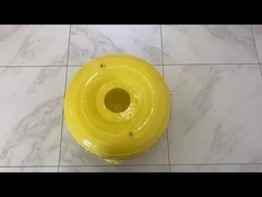 ทุ่นมาร์คเกอร์ผิว PVC สีเหลืองสำหรับดำน้ำฟรีไดฟ์