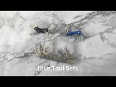 อุปกรณ์ดำน้ำแบบพกพาสำหรับเดินทางสแตนเลสสตีล อุปกรณ์ใต้น้ำ เกียร์ อุปกรณ์เสริม เครื่องมือซ่อมบำรุง