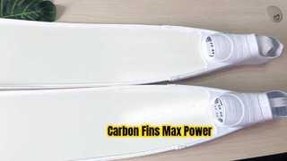 Pure White Long Freediving Carbon Fiber Fins for Spearfishing Hunting